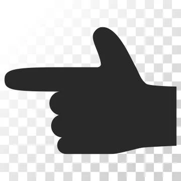 Hand Pointer Left Vector Icon Illustrazione stock