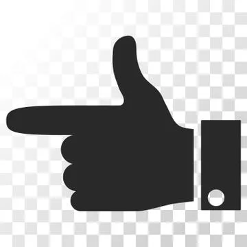 Hand Pointer Left Vector Icon Illustrazione stock