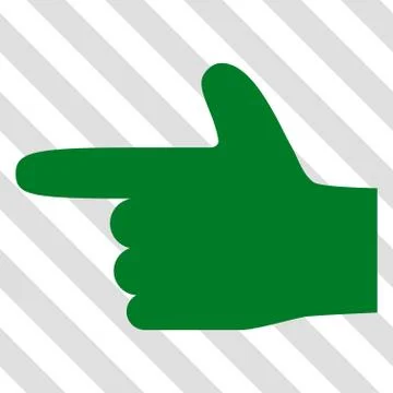 Hand Pointer Left Vector Icon Illustrazione stock