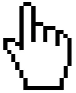 Hand Pointer Mouse Symbol Stock Illustration