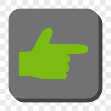 Hand Pointer Right Rounded Square Button イラスト素材