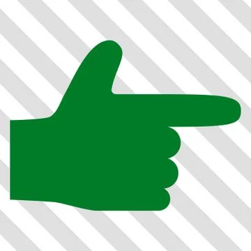 Hand Pointer Right Vector Icon Illustrazione stock
