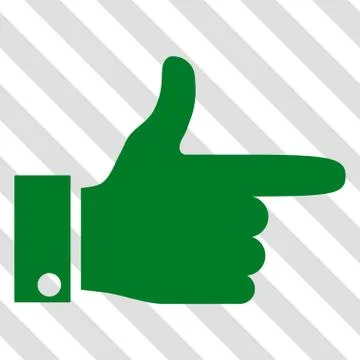Hand Pointer Right Vector Icon Illustrazione stock