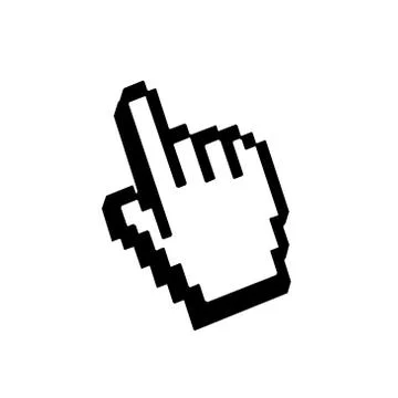 Hand pointer sign Stock Illustration
