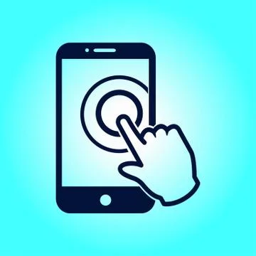 Hand pointer symbol Stock Illustration