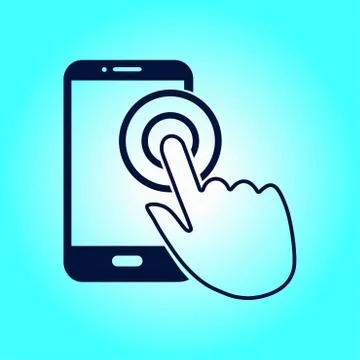 Hand pointer symbol Stock Illustration