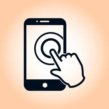 Hand pointer symbol Stock Illustration