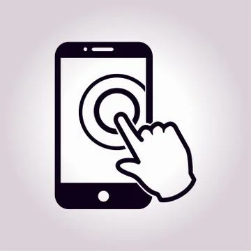 Hand pointer symbol Illustrazione stock