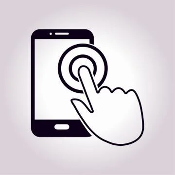 Hand pointer symbol Illustrazione stock