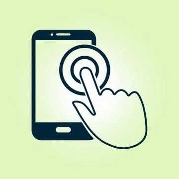 Hand pointer symbol イラスト素材