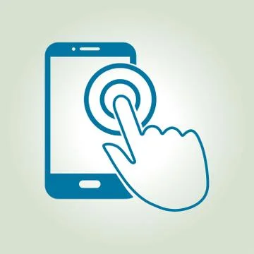 Hand pointer symbol 스톡 일러스트