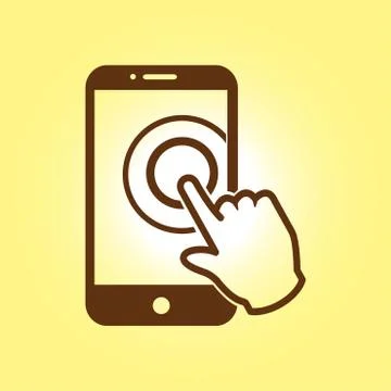 Hand pointer symbol Stock Illustration