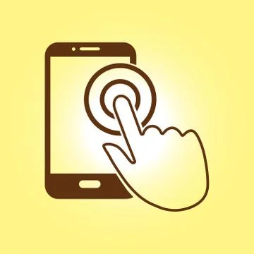 Hand pointer symbol Illustrazione stock