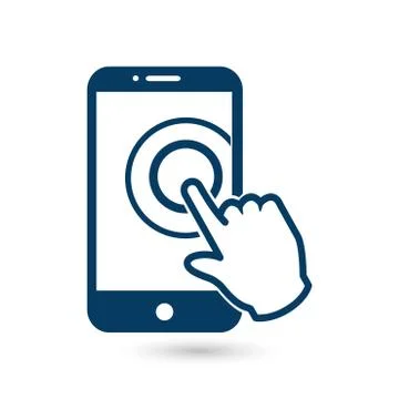 Hand pointer symbol Illustrazione stock