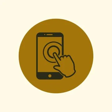 Hand pointer symbol Stock Illustration