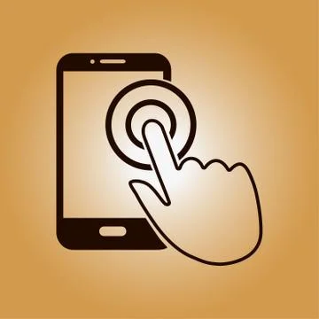 Hand pointer symbol Stock Illustration