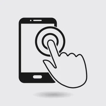 Hand pointer symbol Stock Illustration