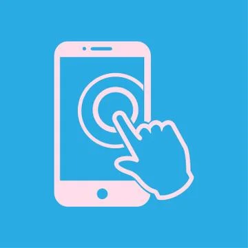 Hand pointer symbol Illustrazione stock