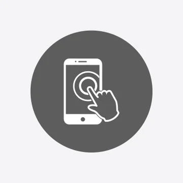 Hand pointer symbol. Stock Illustration