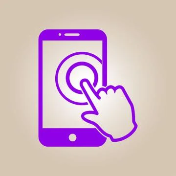 Hand pointer symbol. Stock Illustration