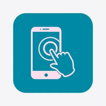 Hand pointer symbol. 스톡 일러스트