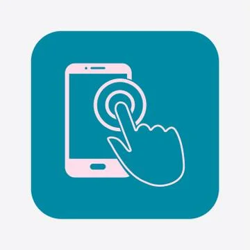 Hand pointer symbol. Stock Illustration