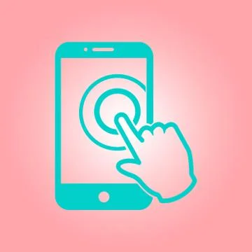 Hand pointer symbol. Stock Illustration