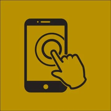Hand pointer symbol. Stock Illustration
