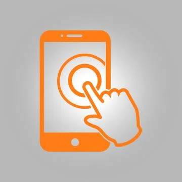 Hand pointer symbol. Stock Illustration