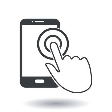 Hand pointer symbol. 스톡 일러스트