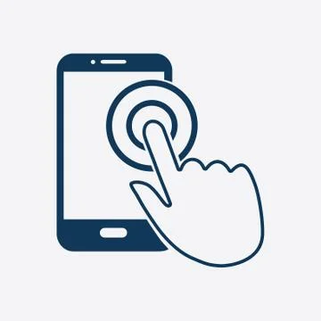 Hand pointer symbol. Stock Illustration