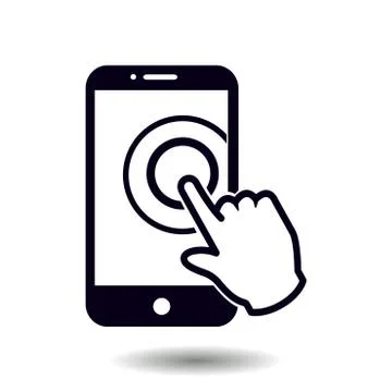 Hand pointer symbol. Illustrazione stock