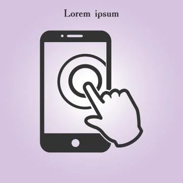 Hand pointer symbol. イラスト素材