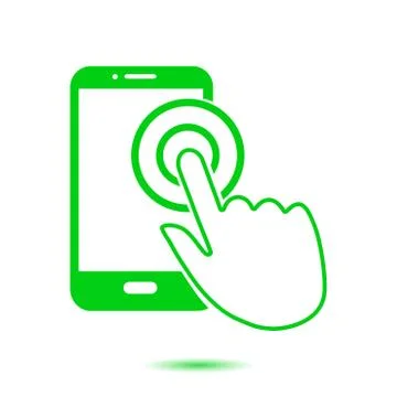 Hand pointer symbol. Illustrazione stock