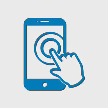 Hand pointer symbol. Stock Illustration