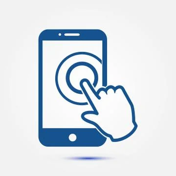 Hand pointer symbol. Illustrazione stock