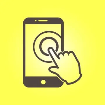 Hand pointer symbol. Stock Illustration