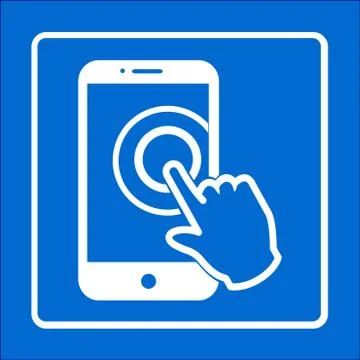 Hand pointer symbol. Stock Illustration