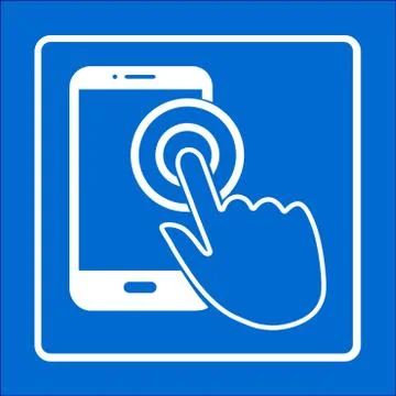 Hand pointer symbol. Illustrazione stock