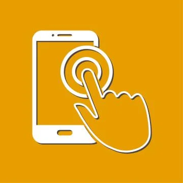 Hand pointer symbol. Stock Illustration