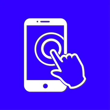 Hand pointer symbol. 스톡 일러스트