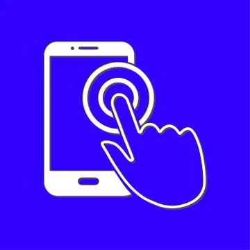 Hand pointer symbol. Stock Illustration