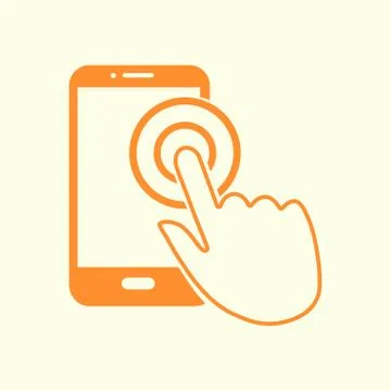 Hand pointer symbol. Stock Illustration