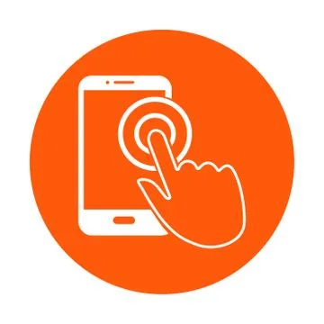 Hand pointer symbol. Stock Illustration