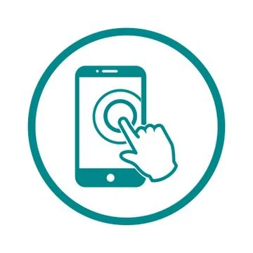 Hand pointer symbol. Stock Illustration