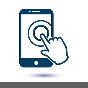 Hand pointer symbol. Stock Illustration