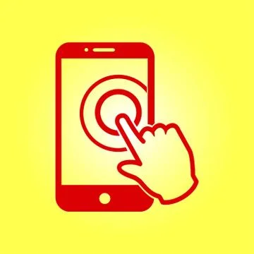 Hand pointer symbol. Stock Illustration