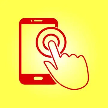 Hand pointer symbol. Illustrazione stock