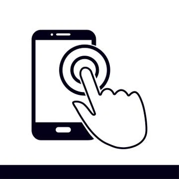 Hand pointer symbol. Stock Illustration