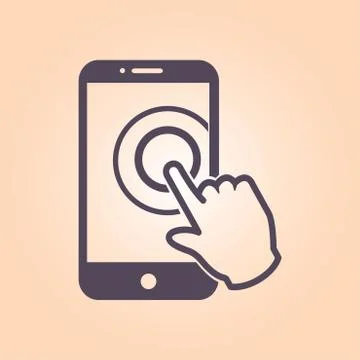 Hand pointer symbol. Stock Illustration